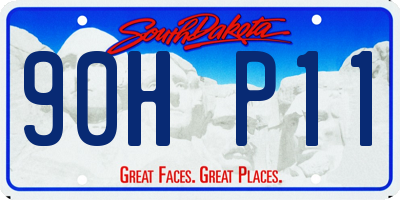 SD license plate 90HP11