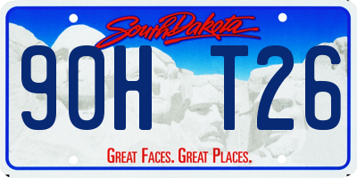 SD license plate 90HT26