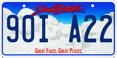 SD license plate 90IA22