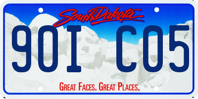 SD license plate 90IC05