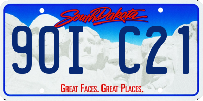 SD license plate 90IC21
