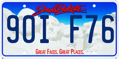 SD license plate 90IF76