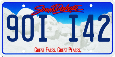 SD license plate 90II42