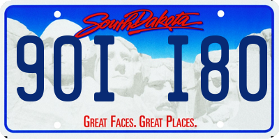 SD license plate 90II80