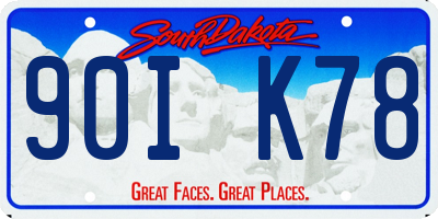 SD license plate 90IK78