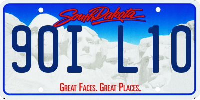 SD license plate 90IL10