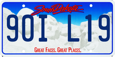 SD license plate 90IL19