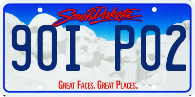 SD license plate 90IP02