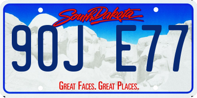 SD license plate 90JE77