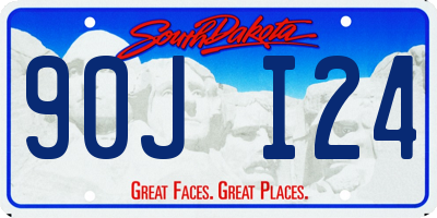 SD license plate 90JI24