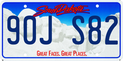 SD license plate 90JS82