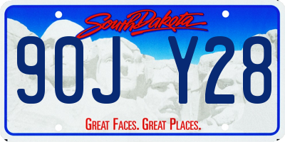 SD license plate 90JY28