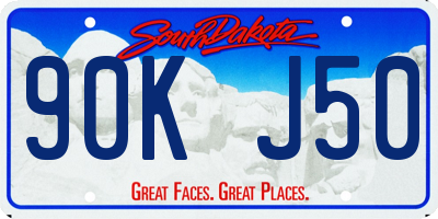 SD license plate 90KJ50