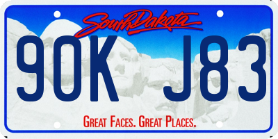 SD license plate 90KJ83