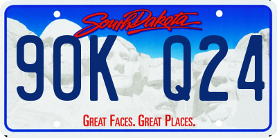 SD license plate 90KQ24