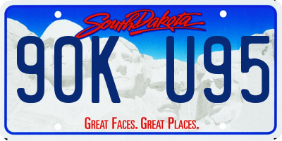 SD license plate 90KU95