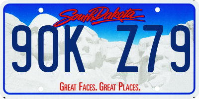 SD license plate 90KZ79