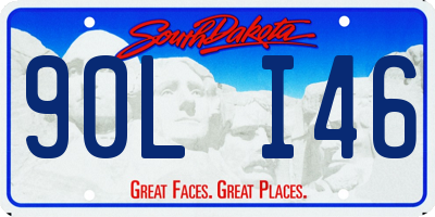 SD license plate 90LI46