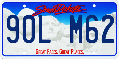 SD license plate 90LM62