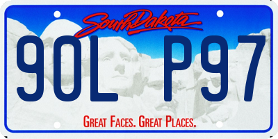 SD license plate 90LP97