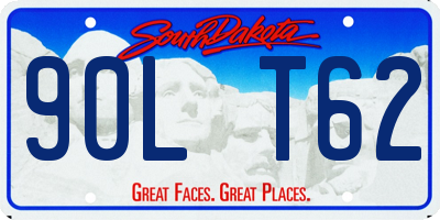 SD license plate 90LT62
