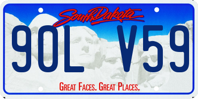 SD license plate 90LV59