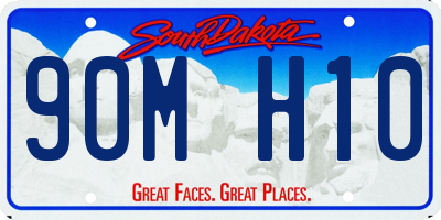 SD license plate 90MH10