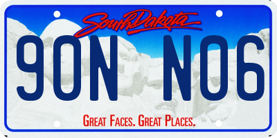 SD license plate 90NN06