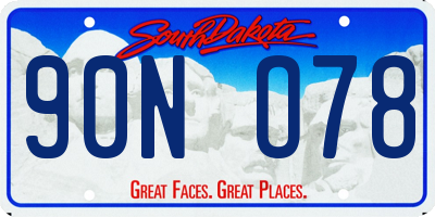 SD license plate 90NO78