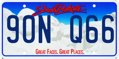 SD license plate 90NQ66