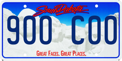 SD license plate 90OC00