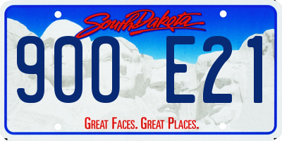 SD license plate 90OE21