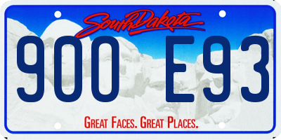 SD license plate 90OE93
