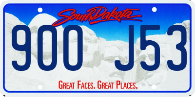 SD license plate 90OJ53