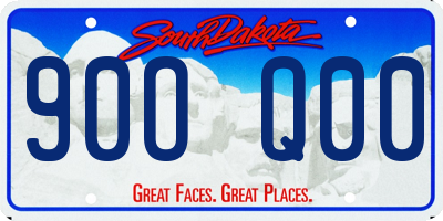 SD license plate 90OQ00