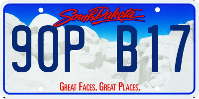 SD license plate 90PB17