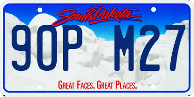 SD license plate 90PM27