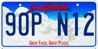 SD license plate 90PN12