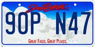 SD license plate 90PN47