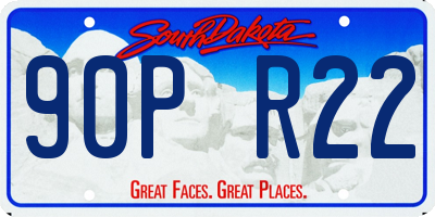 SD license plate 90PR22