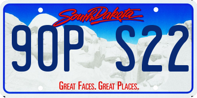 SD license plate 90PS22