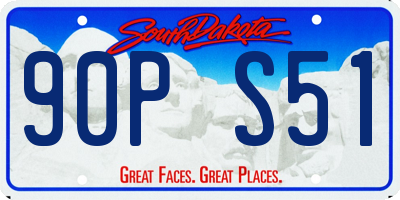 SD license plate 90PS51
