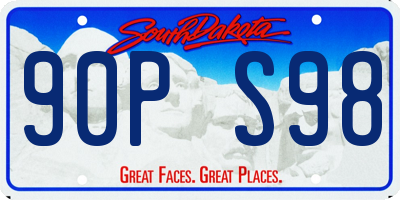 SD license plate 90PS98