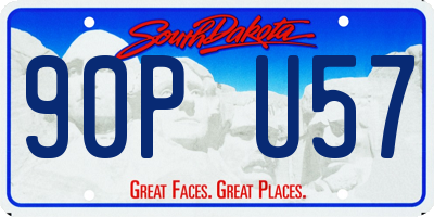 SD license plate 90PU57