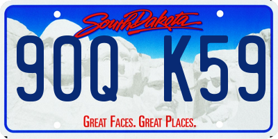 SD license plate 90QK59
