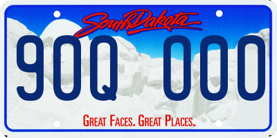 SD license plate 90QO00