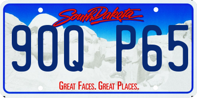 SD license plate 90QP65