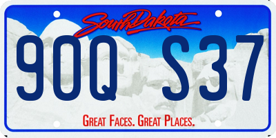 SD license plate 90QS37