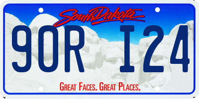 SD license plate 90RI24
