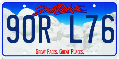 SD license plate 90RL76
